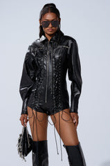 AT THE MAIN STAGE PU ROMPER