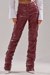 DOWN AND DIRTY FAUX LEATHER PANT