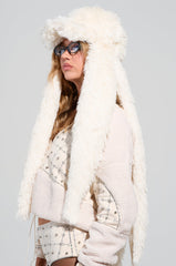 AT THE SHOW FAUX FUR SNAPBACK