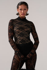 ALL THE ATTENTION LACE GLOVE BODYSUIT