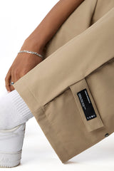 Adjustable Cargo Pants Brown