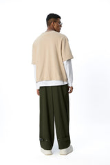 Adjustable Cargo Pants Green