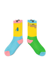 2 Pairs Lazy + Cats socks