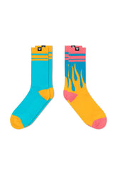 2 Pairs Twin + Flame socks