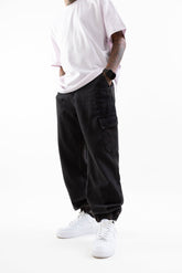 Low Key Royalty Denim Cargo Joggers